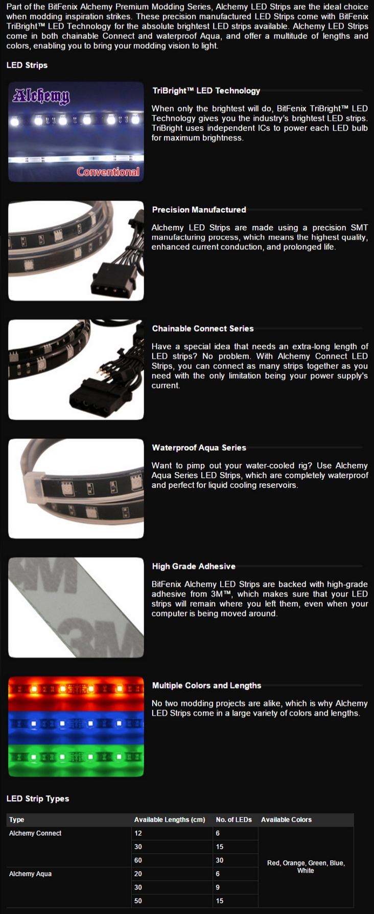 Bitfenix Orange LED Strip- 300mm