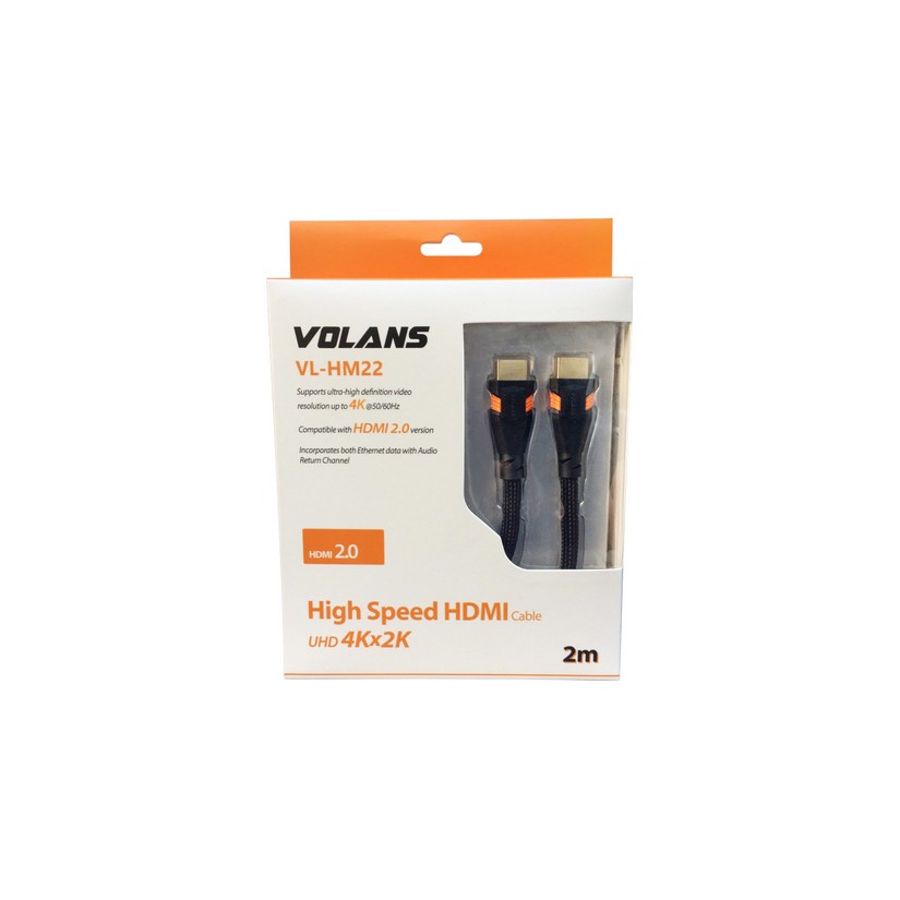 Volans High Speed HDMI Cable Male to Male 2m
