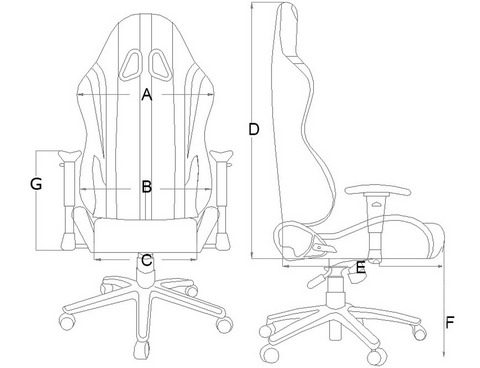AKRacing Nitro Series Office/Gaming Chair Black/Blue