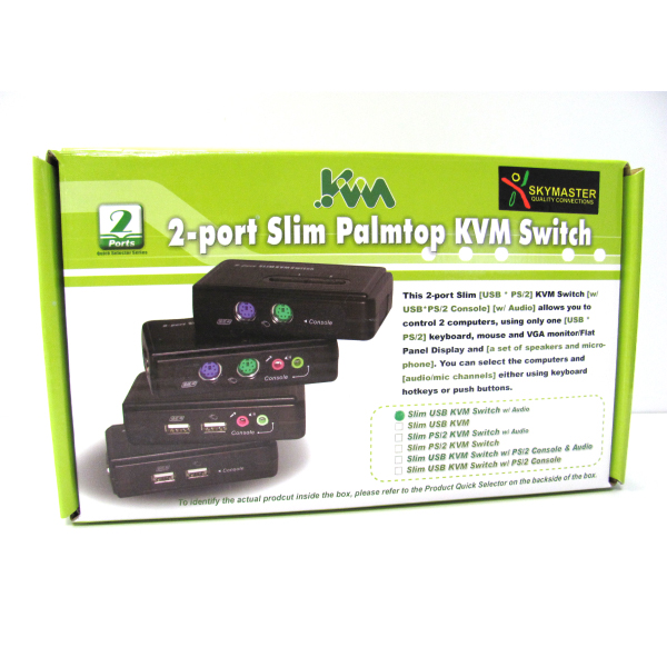 Skymaster 2 Port USB KVM Switch